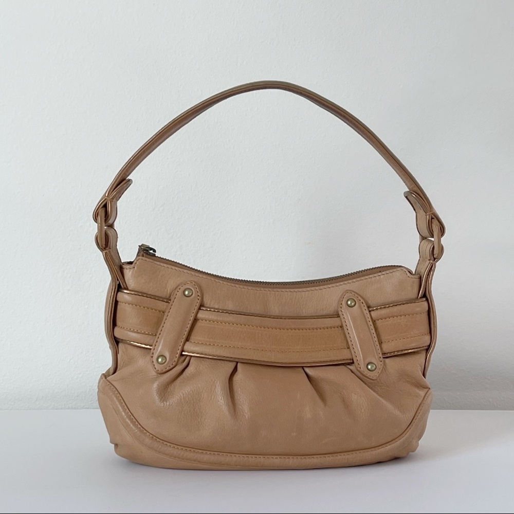Cole Haan Kaylie Bag Tan Leather Hobo Shoulder Style Neutral Bag - Picture 6 of 10